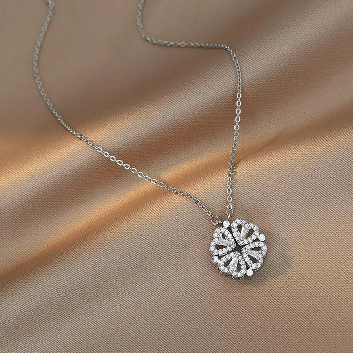 Heart Luck Clover Necklace